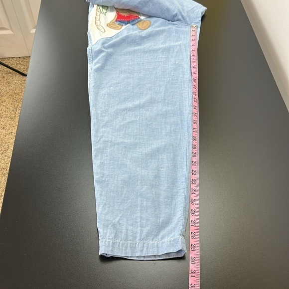 Vtg Together Pull On Drawstring Waist Teddy Bear Pants L Tapered Leg High Rise - Picture 13 of 16